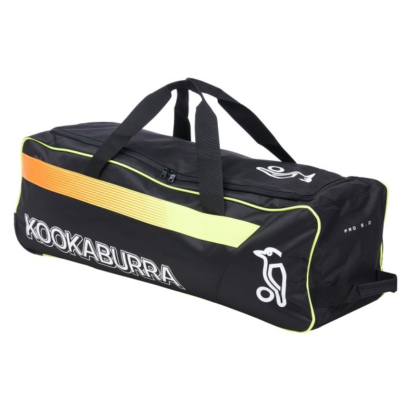 Kookaburra Pro 5.0 Wheelie Bag Black/yellow