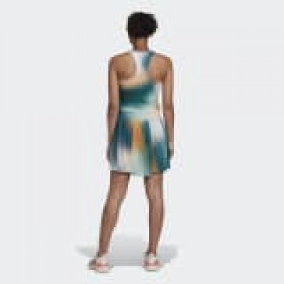 Adidas Mel Mtbr Dress Ha7610 White/green/teal Ladies Tennis