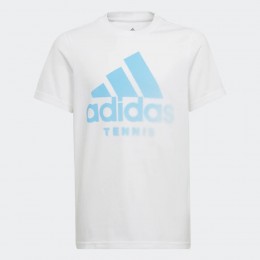Adidas Yth Tennis T-shirt Cat Ha0959 White
