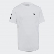 ADIDAS CLUB 3STRIPE TEE HR4287 WHITE BOYS TENNIS SHIRT