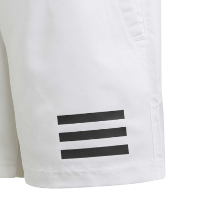 Adidas Club 3 Stripe Short JI9253 White Junior Tennis Shorts