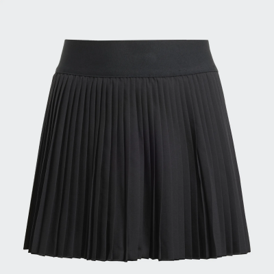 Adidas Club Pleat Skirt Black Girls' Tennis Skirt JC6728