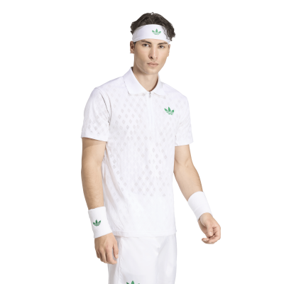 Adidas Polo Pro JL9675 – White Wimbledon 2025 Men’s Tennis Polo