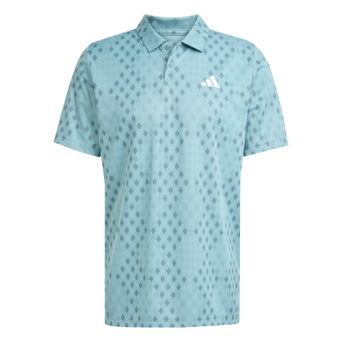Adidas Club Graphic Polo JM1203 Teal Men's Tennis Polo