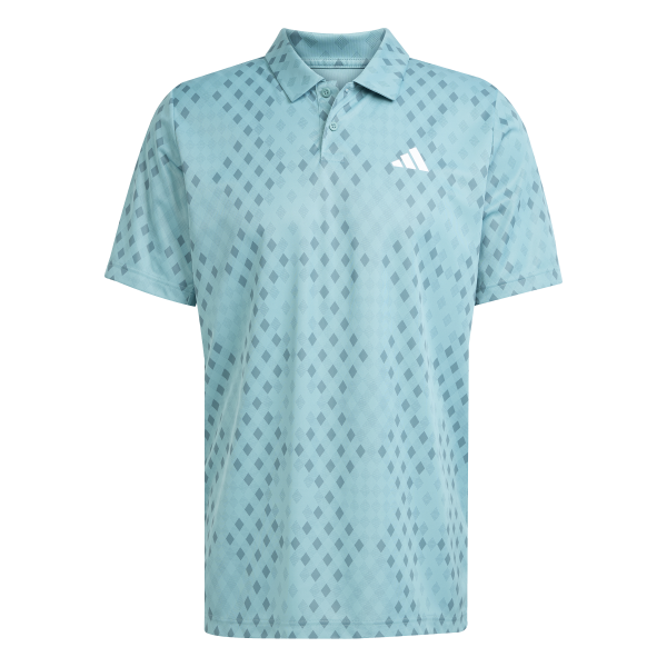 Adidas Club Graphic Polo JM1203 Teal Men's Tennis Polo