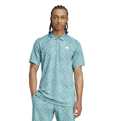 Adidas Club Graphic Polo JM1203 Teal Men's Tennis Polo