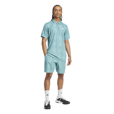 Adidas Club Graphic Polo JM1203 Teal Men's Tennis Polo