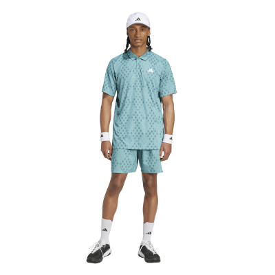 Adidas Club Graphic Polo JM1203 Teal Men's Tennis Polo