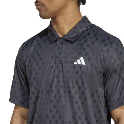 Adidas Club Graphic Polo JM1205 Carbon Men's Tennis Polo