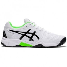 Asics Gel Resolution 8 Gs 1044a018-105 White / Green Gecko Junior Tennis