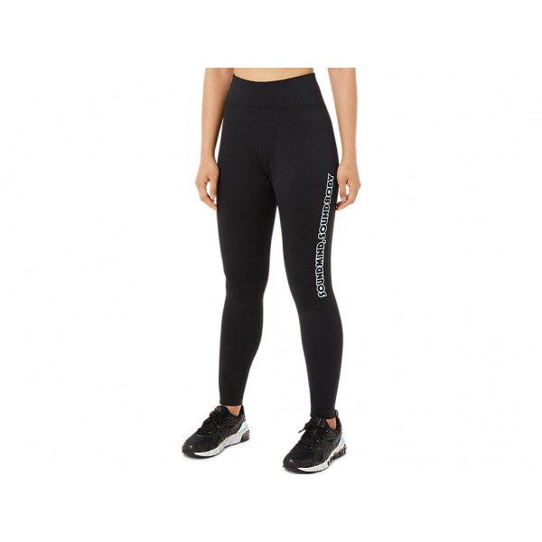 Asics Logo Graphic Tight 2032c260-001 Black Ladies