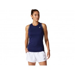 Asics Court Piping Tank 2042a155-400 Peacoat Ladies Tennis