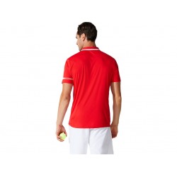 Asics Court Polo Shirt 2041a138-601  Red Mens Tennis