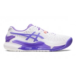 Asics Gel Resolution 9 1042a208-101 White Ladies Tennis Shoe