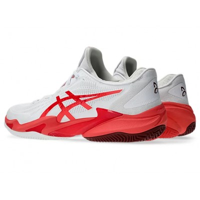 Asics Court FF3 Novak Clay 1041A521-966 White Mens Tennis Shoes