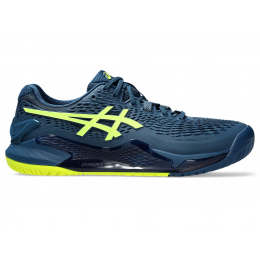Asics Gel Resolution 9 WIDE 2E 1041A376-404 Mako Blue Mens Tennis Shoe