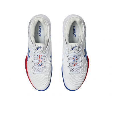 Asics Court FF3 Novak Clay 1041A499-100 White Mens Tennis Shoe