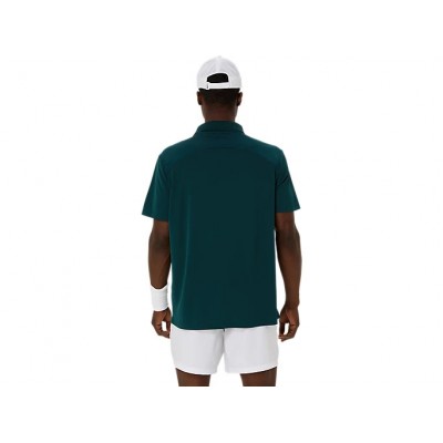 Asics Court Polo 2041A340-300 Saxon Green Mens
