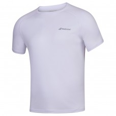 BABOLAT PLAY CREW NECK TEE WHITE BOYS TENNIS