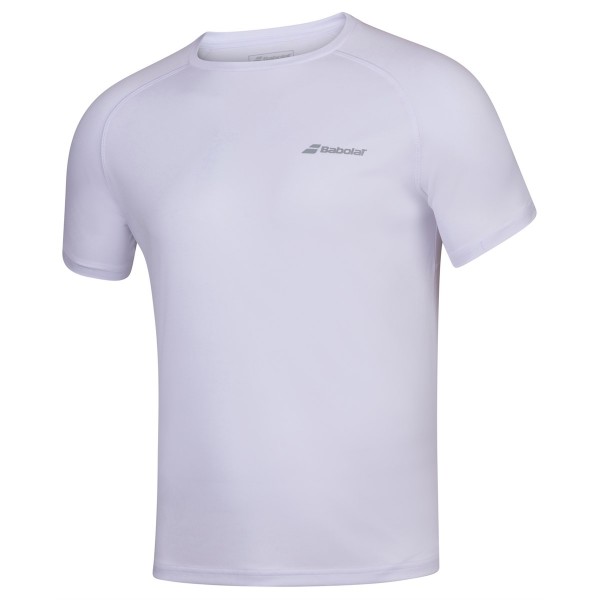 Babolat Play Crew Neck Tee White Boys Tennis