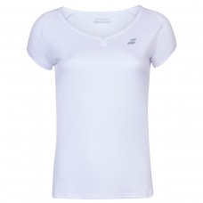 BABOLAT PLAY CAP SLEEVE TOP WHITE LADIES TENNIS