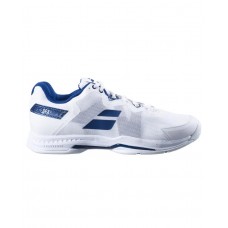 BABOLAT SFX3 ALLCOURT WHITE/NAVY MENS TENNIS SHOES