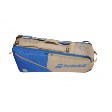BABOLAT EVO 6PACK BLUE/BEIGE TENNIS BAG