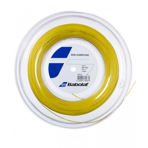 Babolat Rpm Hurricane 1.25mm 200m Reel Yellow