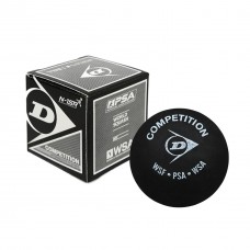 DUNLOP COMPETITION SINGLE YELLOW  DOT SQUASH BALL EACH