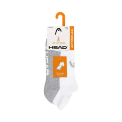 Head Half Cushion Low Cut sock white 3pack size 6-10 US