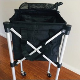 Jadee Portable Ball Cart With Removeable Zippered