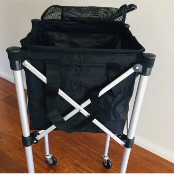 Jadee Portable Ball Cart With Removeable Zippered