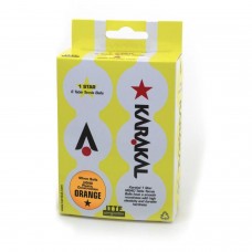 KARAKAL 1 STAR TABLE TENNIS BALLS 6PACK