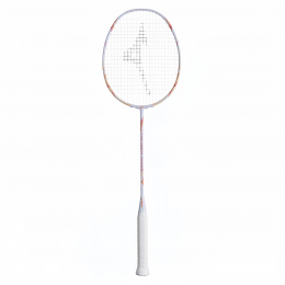 Mizuno Caliber Raise Badminton Racquet – White/Pink (Strung)
