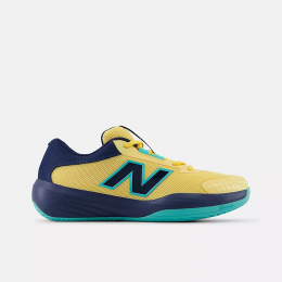 New Balance KC996IW6 Junior Tennis Shoes – White/Navy (Medium Width)
