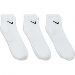 Nike U Nk Everyday Cushion Ankle 3pair Sx7667-100 White
