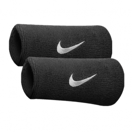 Nike Swoosh Double Wide Wristband Black