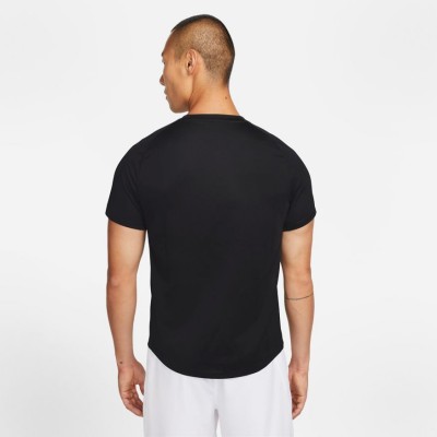 Nike Nkct Drifit Victory Top Cv2982-010 Black Mens Tennis 