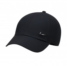 Nike Dri-FIT Club Metal Logo Cap – Black (FB5372-010) | Size S/M