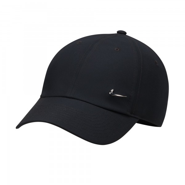 Nike Dri-FIT Club Metal Logo Cap – Black (FB5372-010) | Size M/L