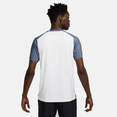 Nike NKCT Advantage Top Print FZ9845-499 World Indigo/White Mens Tennis Shirt