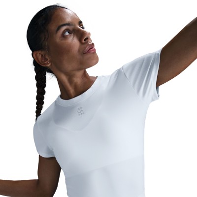 Nike NKCT Dri-FIT Advantage SS Top HQ2994-100 White Women's