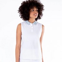 Nivo Shayla Sleeveless Polo 1211134 White Ladies