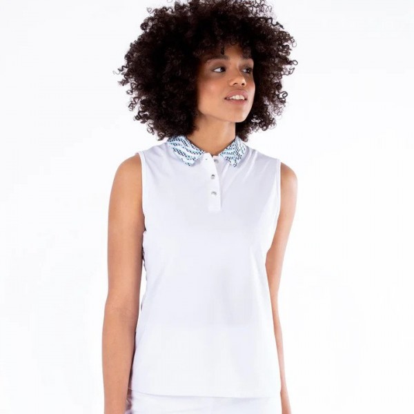 Nivo Shayla Sleeveless Polo 1211134 White Ladies