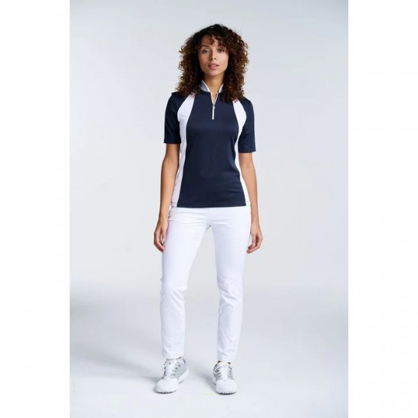 Nivo Cali Ss Mock Ni3211134 Navy Ladies Polo