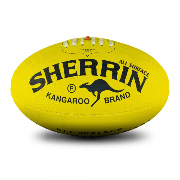 Sherrin Precision Synthetic AFL Football – Size 3 Yellow