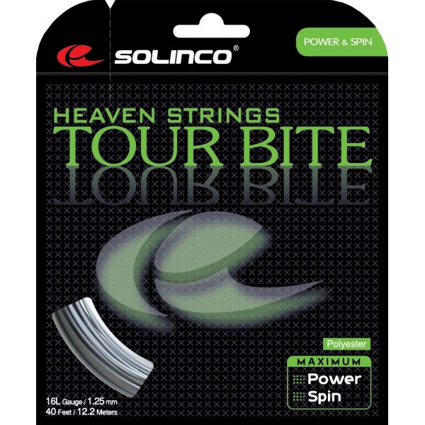 Solinco Tour Bite 16 1.30mm 12.2m Set Silver Tennis String