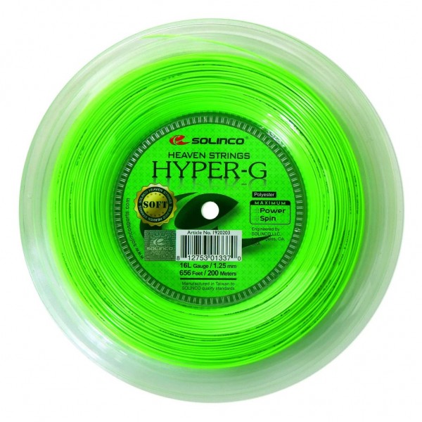 Solinco Hyper-g Soft 1.30mm 200m Reel Tennis String