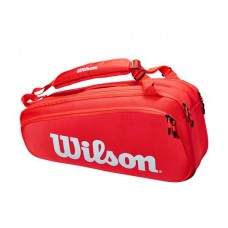 WILSON SUPER TOUR 6PCK WR8010701001 RED TENNIS BAG