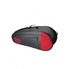 WILSON TEAM 6PACK 800980 RED/GREY TENNIS BAG